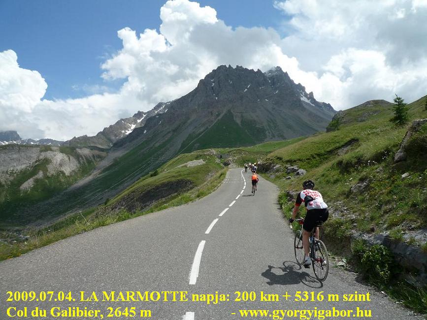 La Marmotte Col du Galibier (2645 m) from Valloire