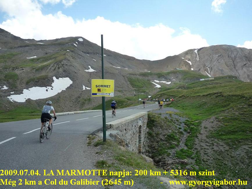 La Marmotte  - Col du Galibier (2645 m) from Valloire