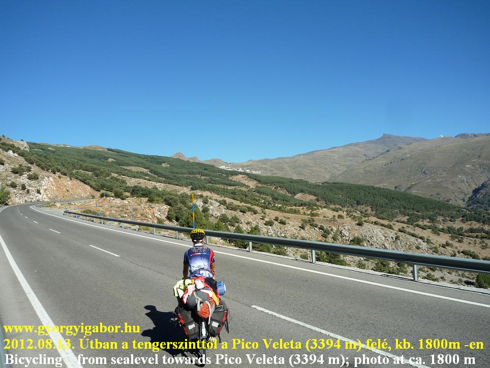 GyĂ¶rgyi GĂˇbor - cycling , BiciklitĂşra - Pico Veleta , AndalĂşzia , Andalucia, Sierra Nevada