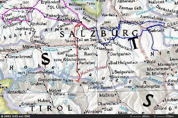 ausztria térkép salzburg Györgyi Gábor bringás oldalai Bringázgatás a salzburgi havasok  ausztria térkép salzburg